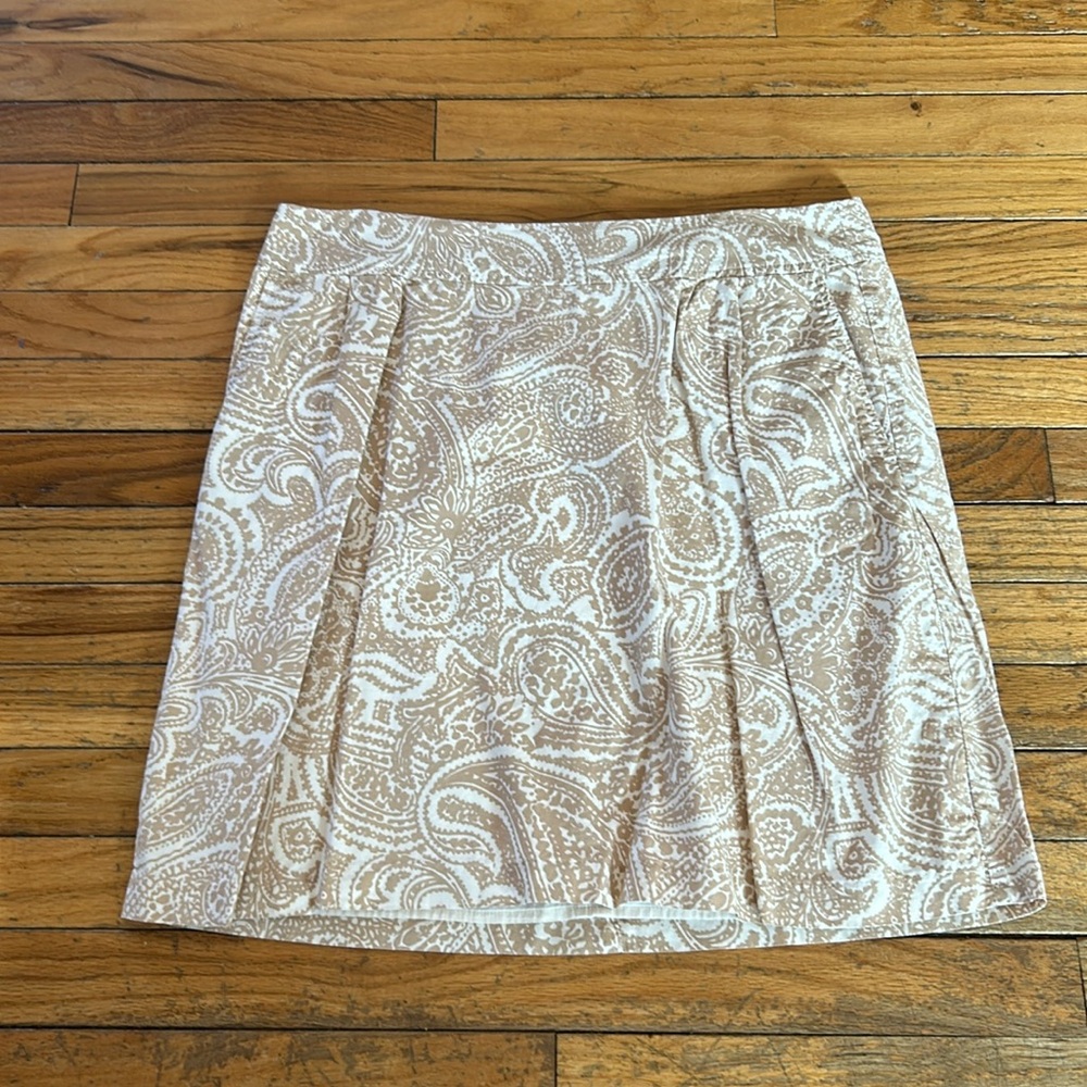 Lands End Tan Swirl Skirt- Women’s Size 12P